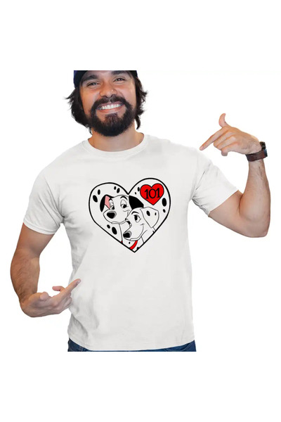 OEM Tricou Barbati 101 Dalmatieni Pongo Perdita Love Catei