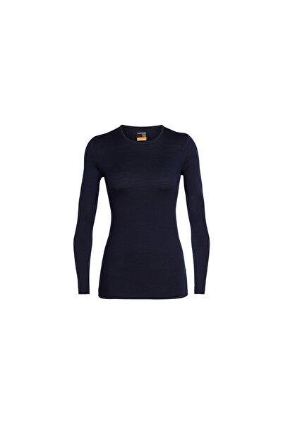 Icebreaker Bluza Femei Merino 200 Oasis LS Crewe Midnight Navy
