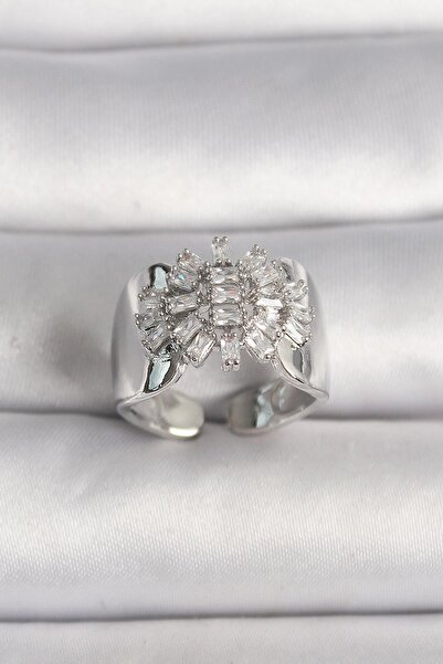 Inure Jewelry النحاس الفضة اللون قابل للتعديل الرغيف الفرنسي الزركون حجر نموذ...