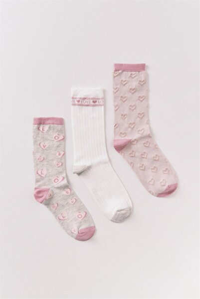 Perspective Women Secret Multicolored Heart Long Socks Set