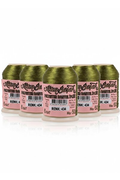 Altınbaşak 5 Adet Oya ve Dantel İpi 20 gr - Royaleks - No: 434