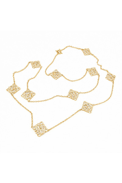 neslyaccessories قلادة ذهبية طويلة بطول 100 سم من نوع VIP