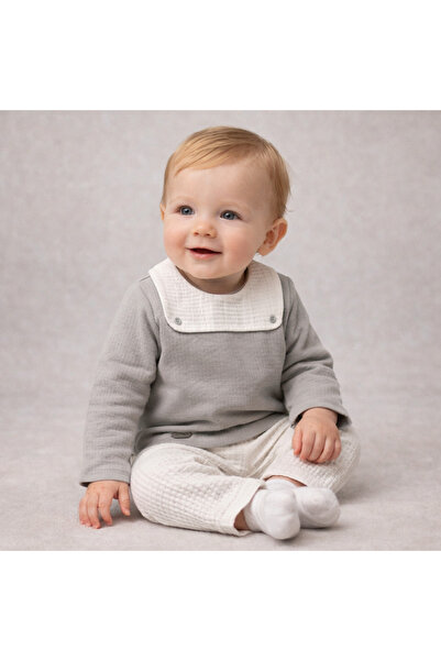 limebabies Baby Boy Gray Color Seasonal Stylish and Comfortable Two-Piece Set...