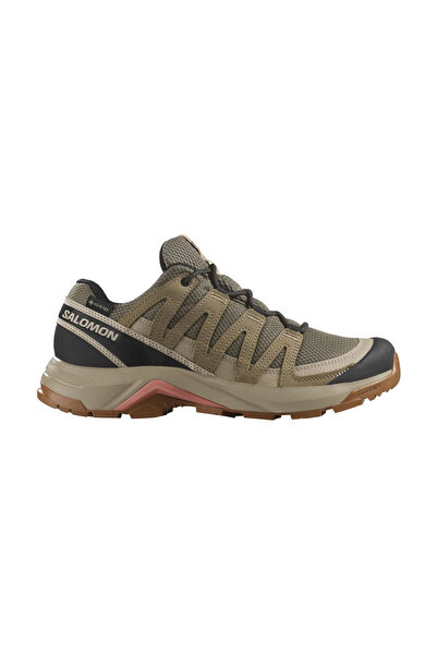 Salomon Women's X-Adventure Recon GTX Falcon-Desert Tan-Hyma Pink Shoes