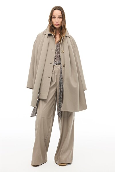 Perspective Vizon Şal Yaka Kaban