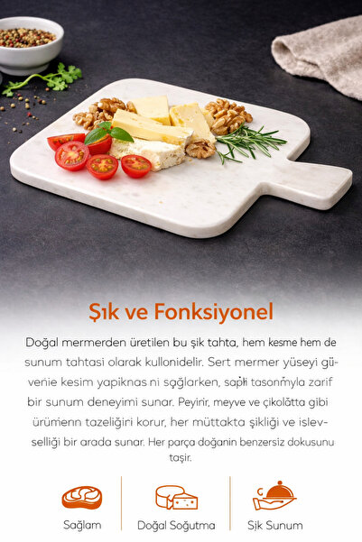 Akmera Home Marble Cutting Board