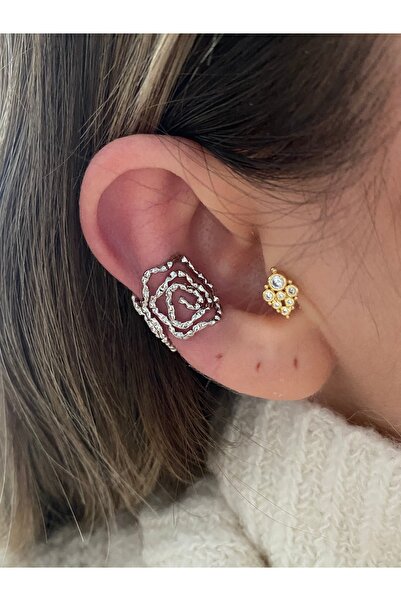 Pinery Jewels Örme Kadın Kıkırdak Küpe
