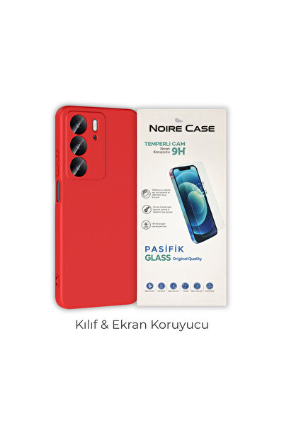 cepmoda حافظة هاتف سيليكون متوافقة مع Realme C75 مع واقي شاشة زجاجي مقوى، مجم...