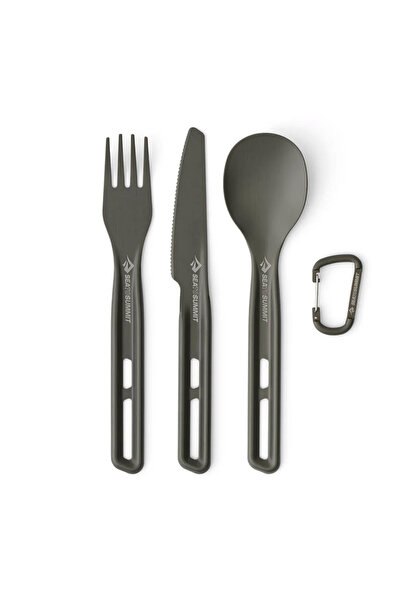 Sea to Summit Set Frontier Aluminiu Furculita Lingura Si Cutit