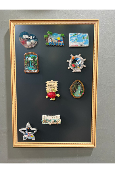 YILDIZ TABLO Mıknatıslı Magnet Pano 53 x 36 cm Dekoratif Metal Magnet Panosu ...