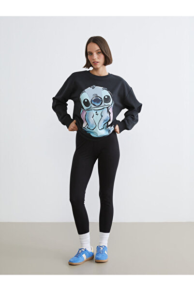 LC Waikiki Women's Black Elastic Waist Leggings