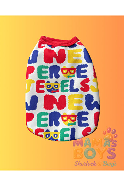 Mamasboys Çok renkli köpek atleti / tişörtü