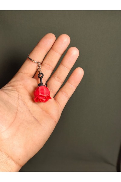 Yerli Gül Anahtarlık Minik Gül Modeli