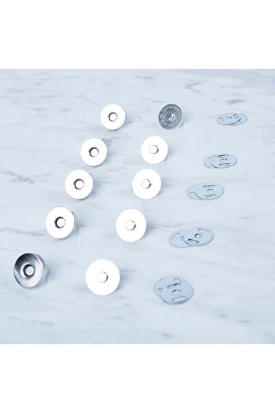 Leyaton مجموعة لورين المغناطيسية المعدنية الفضية المكونة من 5 قطع LWLHM-YTRS345