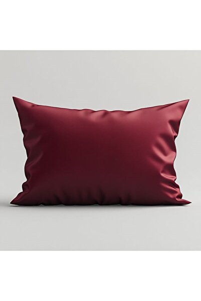 Leyaton Silk Textured Microsatin Satin Pillowcase 50X70 (Set of 2) – Burgundy...