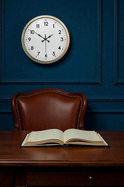 Leyaton ساعة حائط معدنية عتيقة قياسية مقاس 40 سم LWLHM-YTRS345