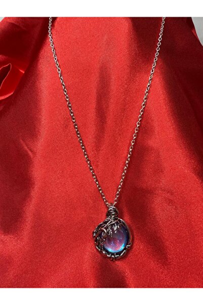 Ferdali Mystical Design Glass Globe Detailed Valentine's Day Gift Necklace wi...