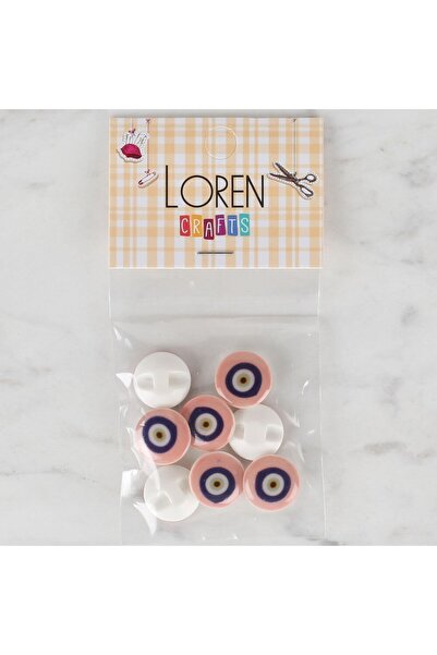 Leyaton أزرار لورين كرافتس المكونة من 8 قطع - 685 LWLHM-YTRS345