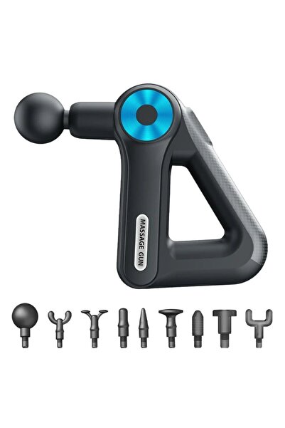 Greathings Pistol de masaj profesional cu 12 capete diferite - Instrument de ...