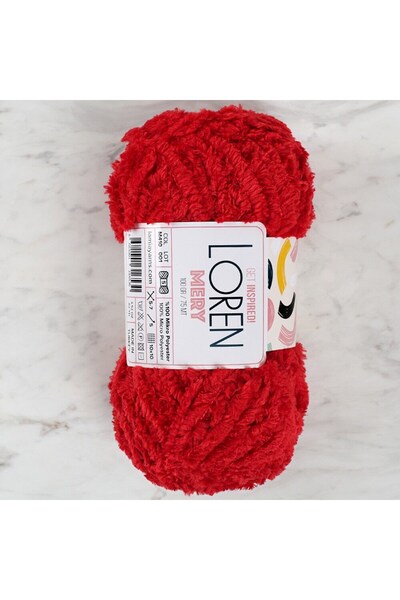 Leyaton خيط حياكة يدوي أحمر من لورين ميري - M410 - 34316 LWLHM-YTRS345