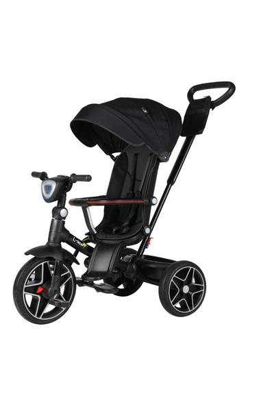 L-Sun Tricicletă reversibilă, poziție de somn, roți de cauciuc, cu lumini și ...