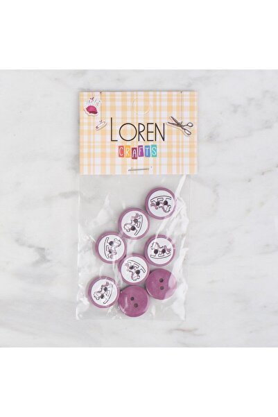 Leyaton Loren Crafts 8 τεμάχια σχέδιο ροδακινί - 497 LWLHM-YTRS345