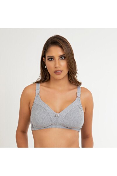 Masal Lingerie Women's Non-Cuped Combed Cotton Supporting Single Bra