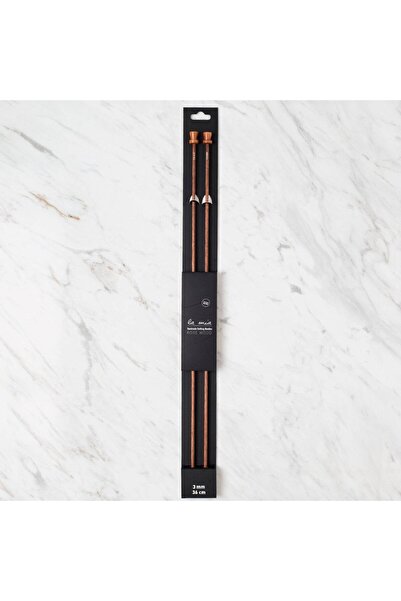 Twin Store لا ميا روزوود 3 مم 36 سم أسياخ حياكة خشبية