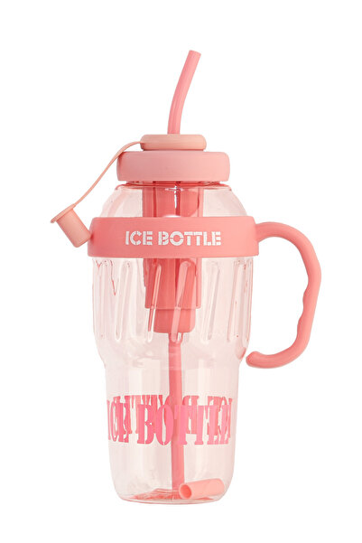 Saule Ice Bottle Buz Görünümlü Pipetli Matara - Lüks Tasarım Soğuk İçecek ve ...