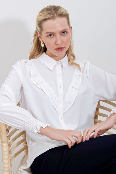 Hiccup Bdart Ruffle Detailed Shirt