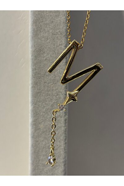 Mİ MİND قلادة حرف M من طراز ألتا موديل