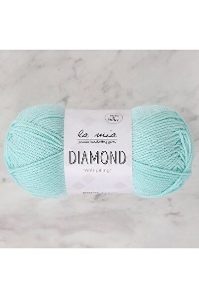 Leyaton خيط الحياكة اليدوي باللون الأخضر المائي من لا ميا دايموند - L166 - 33...