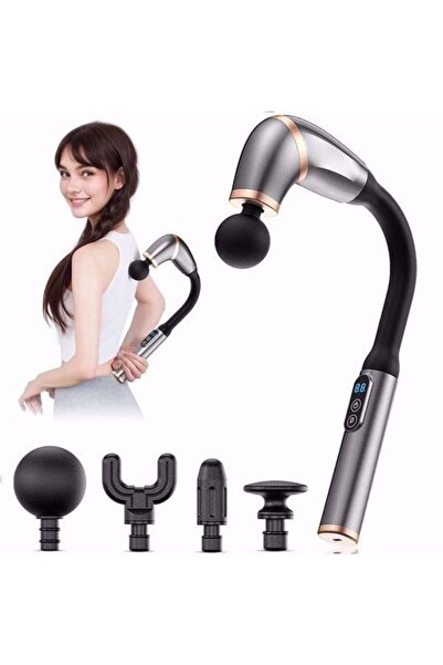 Greathings Dugi Sa ručkom Koža n pištolj za masažu tkiva sa 4 različite glave