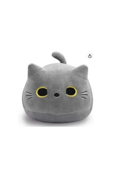 MIXDE Cat Doll Cute Plush Toy, 40CM, Grey