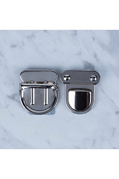 teknoparkx Loren Metal Bag Lock Large Silver