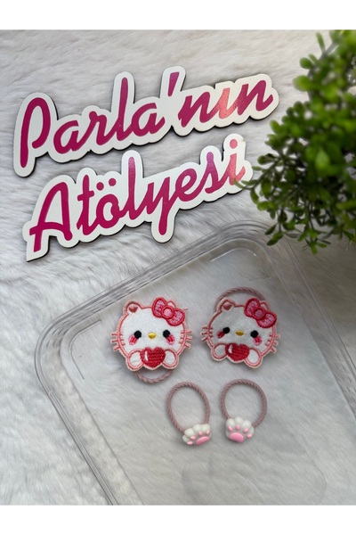 SOFT Set od 4 Hello Kitty gumica za kosu za devojčice i bebe