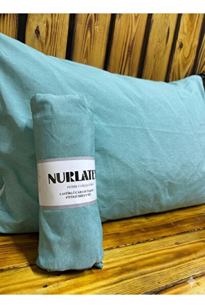 NURLATEX King Size Solid Color Elastic Sheet Set - 180 X 200
