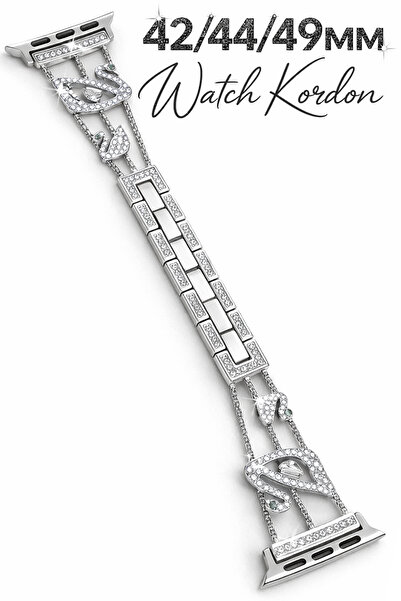 Tech&bello accessories 42/44/49mm Watch Band Swan Patterned Stone Series 1/2/...