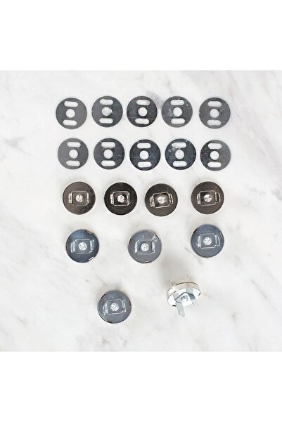 Leyaton مجموعة لورين المعدنية المغناطيسية غير اللامعة باللون الفضي مكونة من 5...