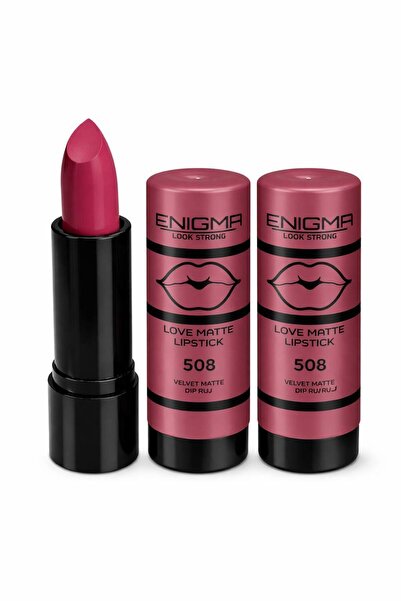 ENİGMA 3 Pieces Love Matte Lipstick with Number Options 508