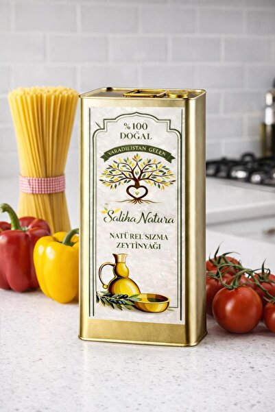 ZEYTİN Saliha Natura Premium Edincik Soğuk Sıkım Natürel Sızma Zeytinyağı ( 1...