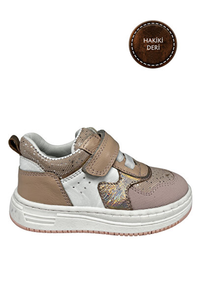 şenler bebe world kids Girl's Shoes Genuine Leather Orthopedic Sole