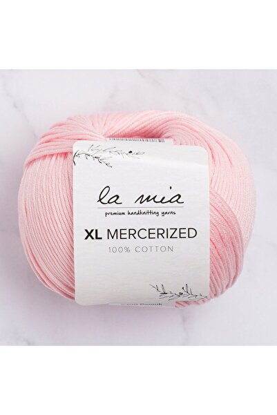 Nemere XL Mercerized Pink Hand Knitting Yarn - 4 - 33760 Nemerehome