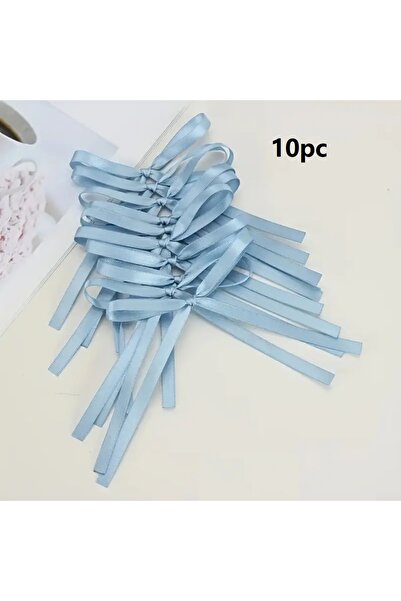 Choice ١٠ قطع من زينة الكيك الزرقاء على شكل فيونكة، زينة كب كيك على شكل فيونك...