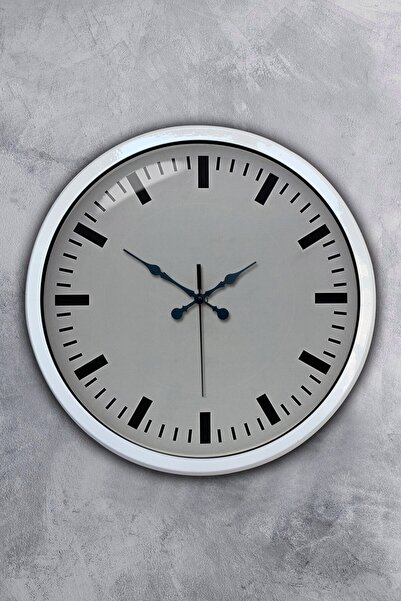Lunaev 40 cm White Metal Simple Wall Clock