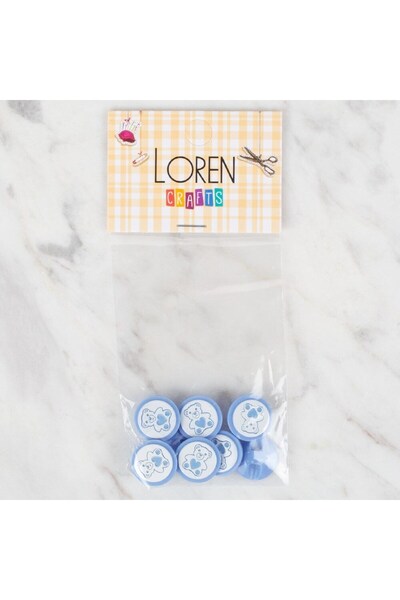 Leyaton لورين كرافتس 8 قطع أزرار زرقاء - 403 LWLHM-YTRS345