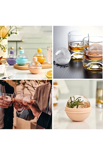 Leyaton Buffer ®   Hunili Silicone Easy-To-Remove Large Size Globe Ice Tray L...