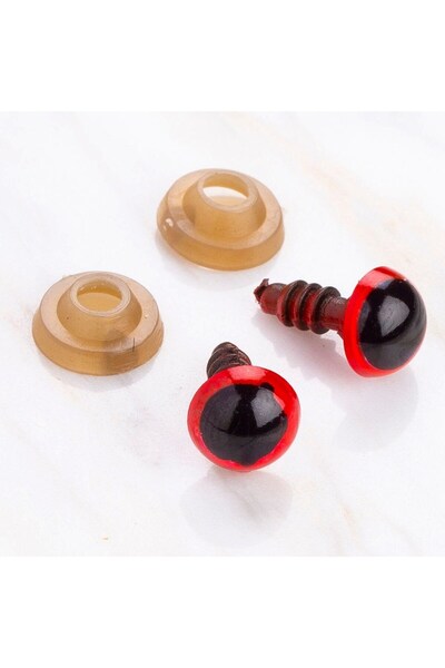 Leyaton لورين 8 ملم أحمر 5 أزواج من عيون الأميجورومي LWLHM-YTRS345