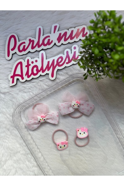 SOFT Set od 4 Sanrio gumica za kosu za devojčice i bebe