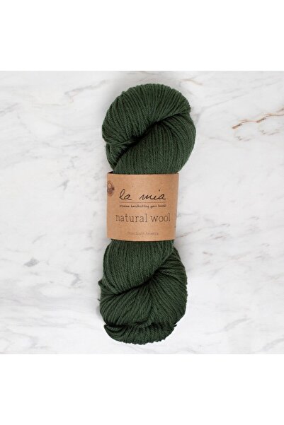 Nemere خيط صوف طبيعي أخضر للحياكة اليدوية - L801 - 34399 NemereHome